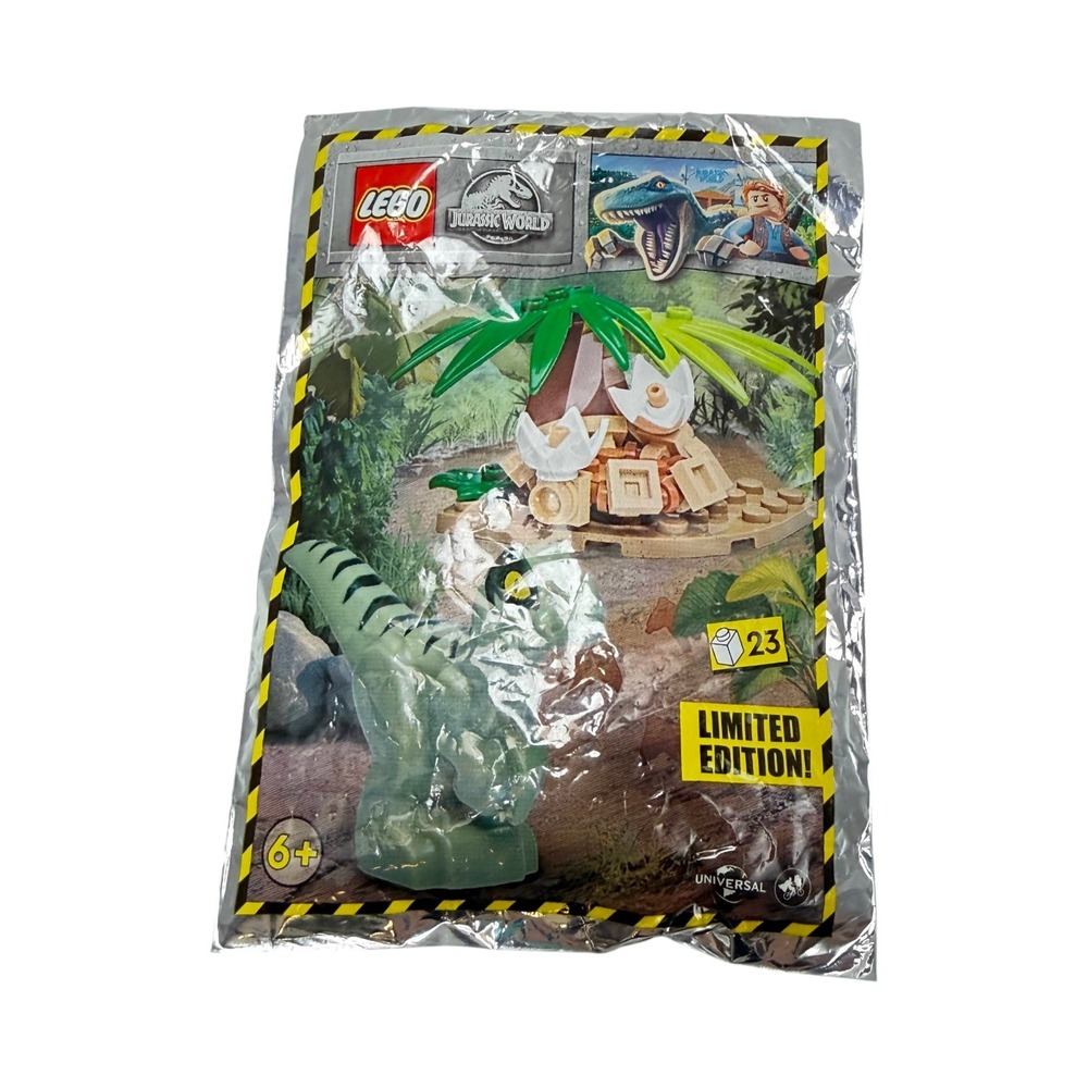 LEGO Jurassic World Raptor Nest Toy Green Limited Edition 122221 Promo UK 2022